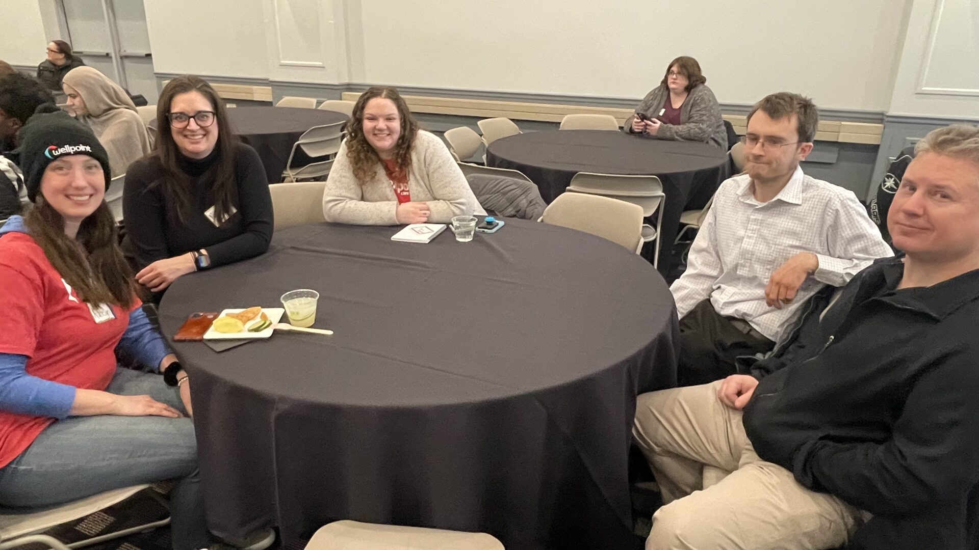 Group of employees at table