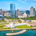Aerial Milwaukee Skyline
