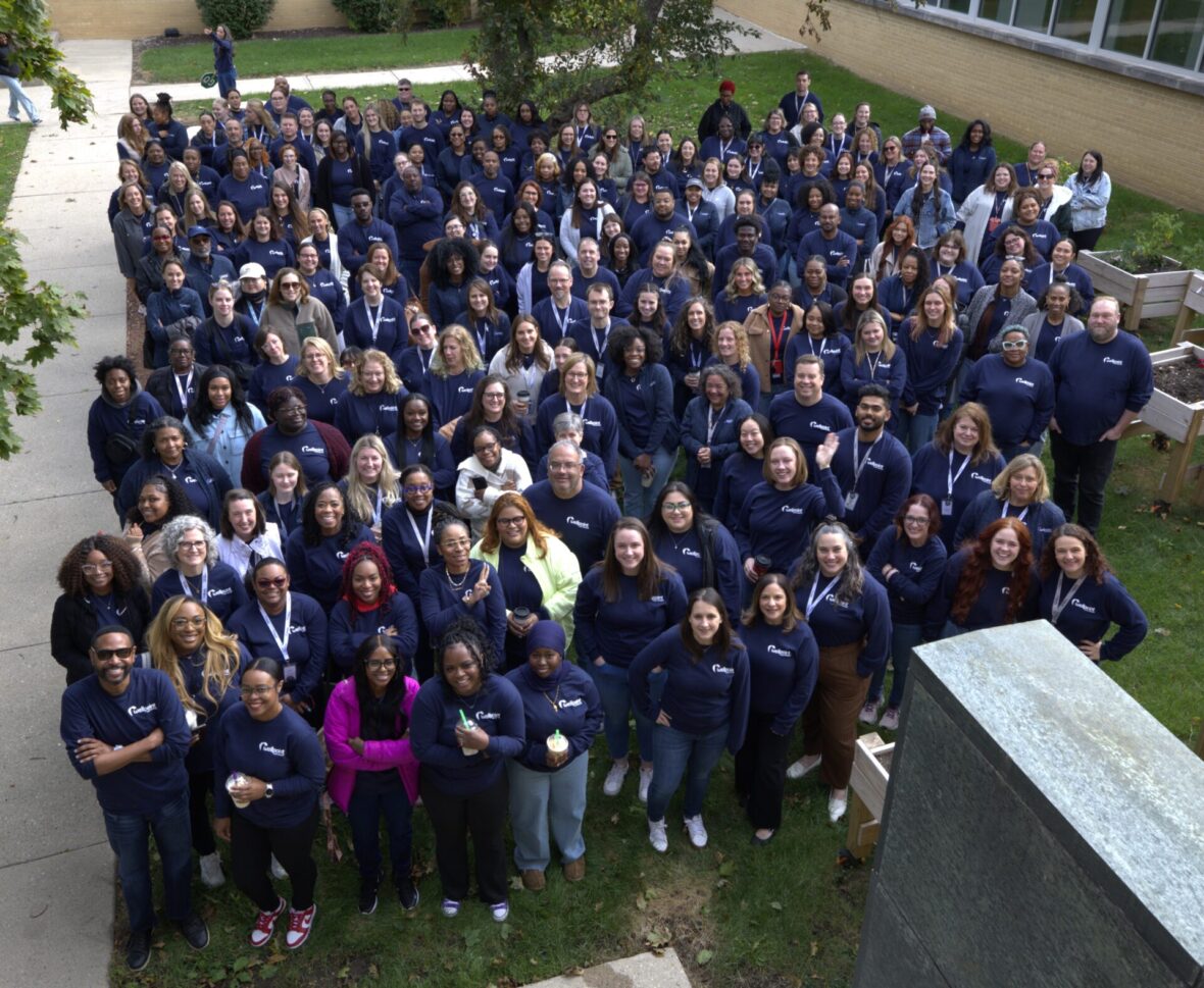 group of people smiling
