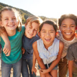 kids smiling